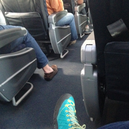 My feet actually flew first class on one flight. It's the little things. ;)